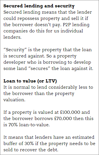 Saving Stream Provision Fund: secured lending and LTV